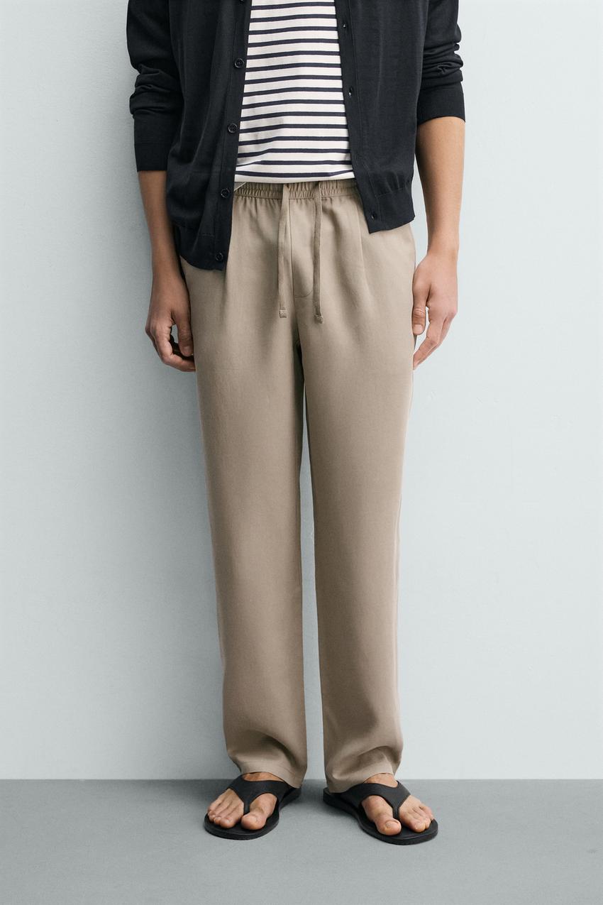 ZARA 100% LYOCELL RELAXED FIT PANTS — photo 2