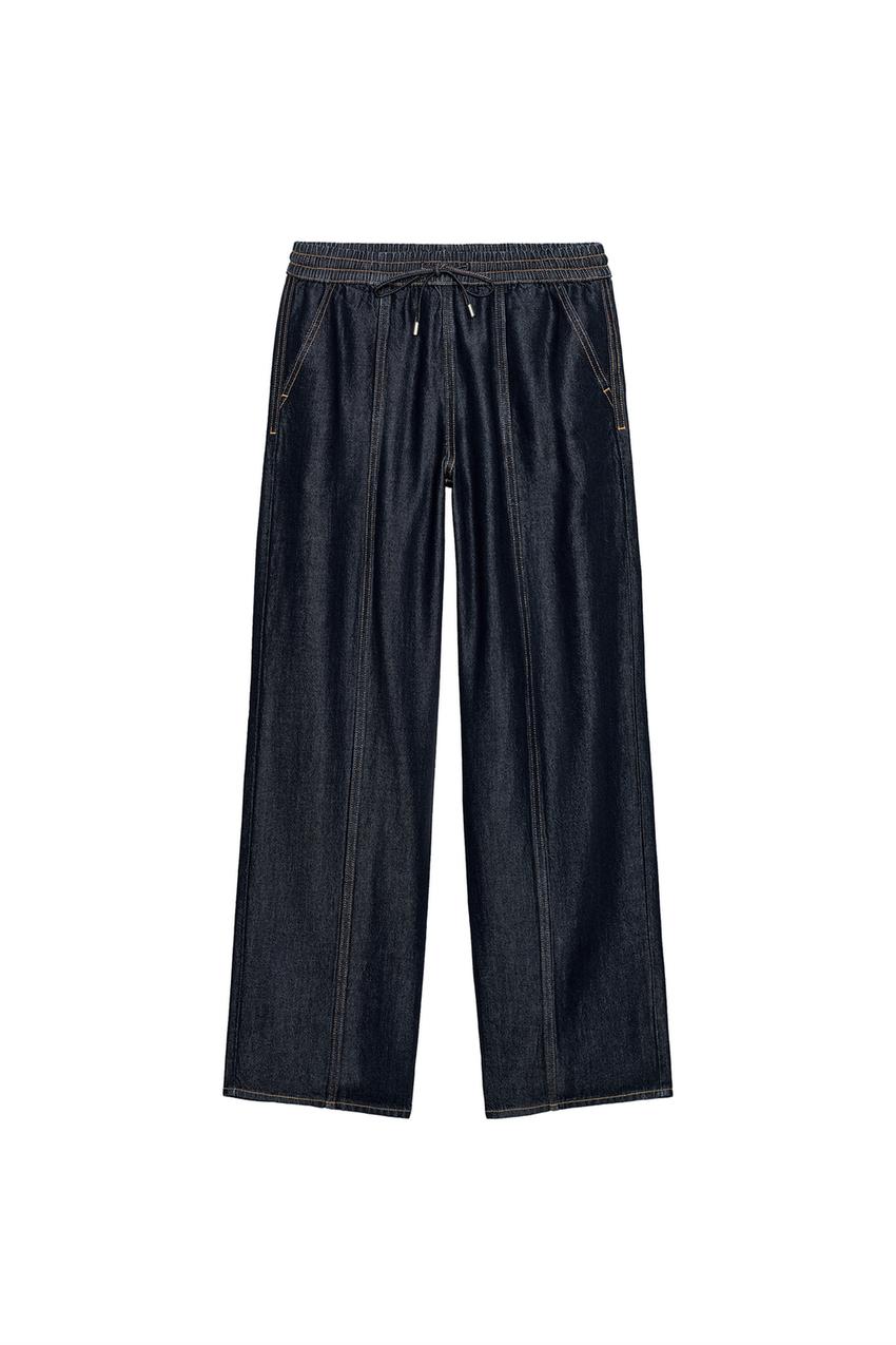 ZARA Z1975 HIGH-RISE WIDE LEG JOGGER JEANS — photo 3
