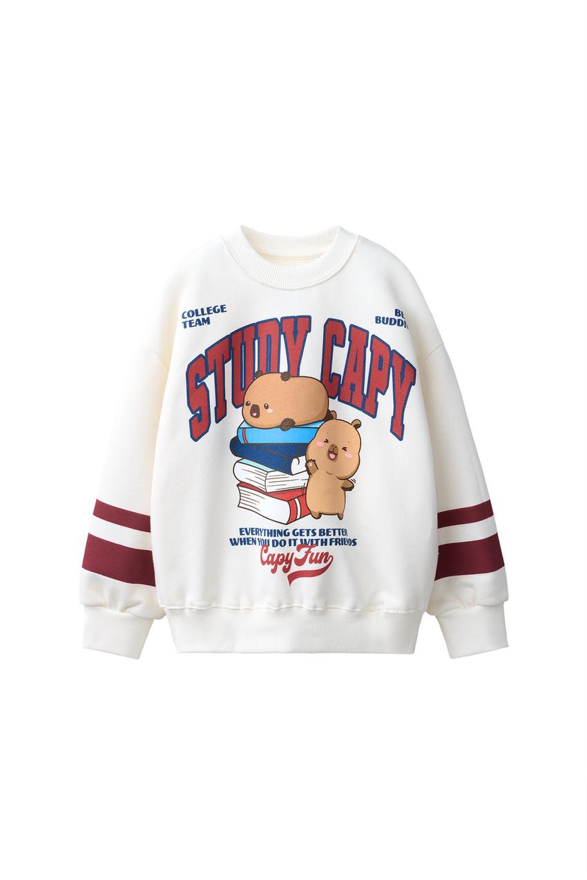 ZARA CAPIBARA CAPYFUN © VARSITY SWEATSHIRT — photo 3