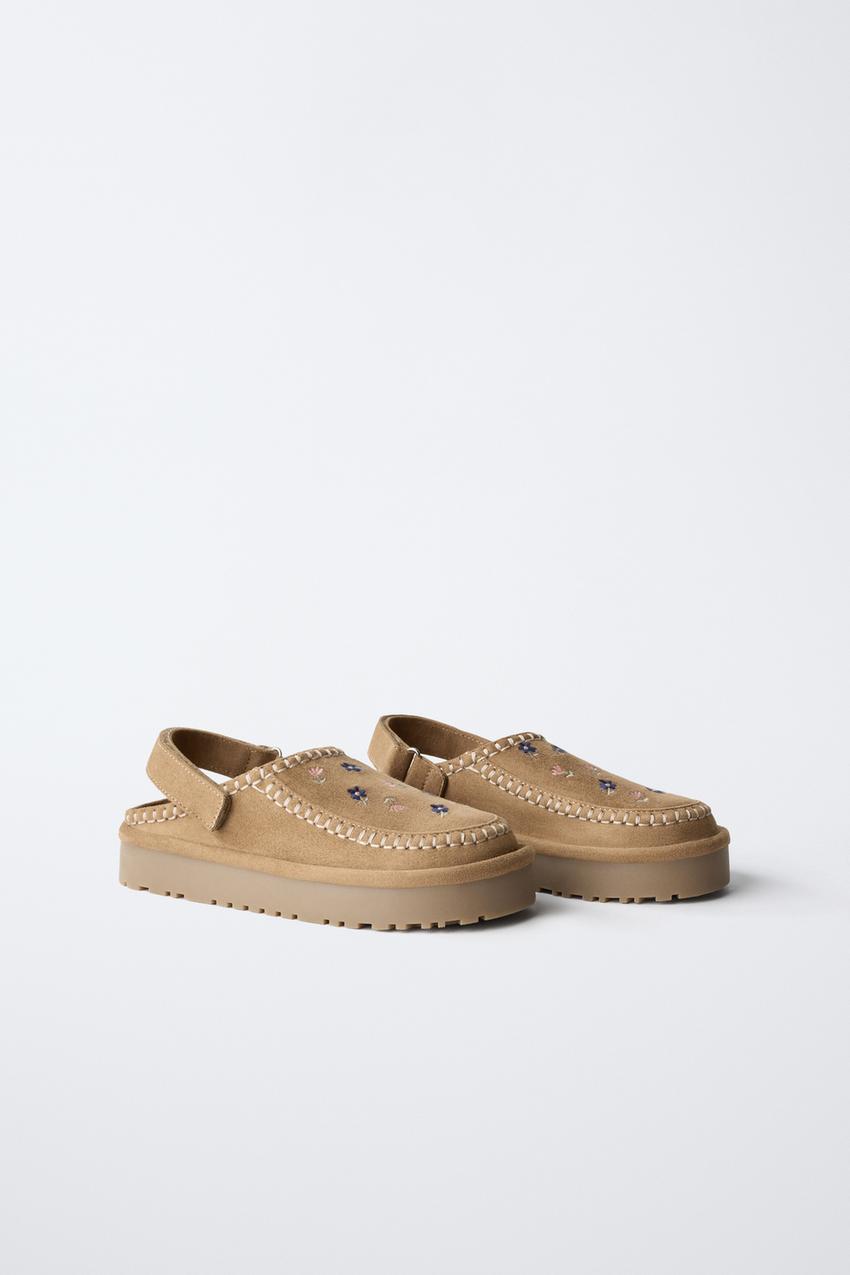 ZARA EMBROIDERED CLOGS — photo 2