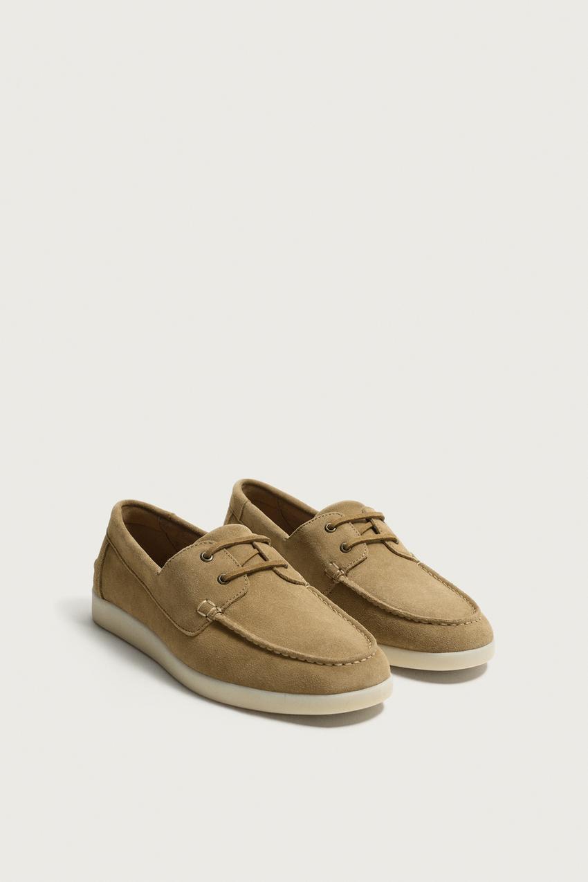 ZARA LEATHER BOAT SHOES — photo 2