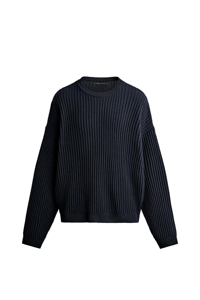ZARA TEXTURED BOXY FIT SWEATER — photo 3