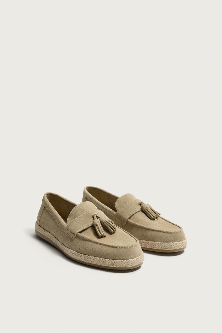 ZARA CASUAL LEATHER TASSEL LOAFERS — photo 2