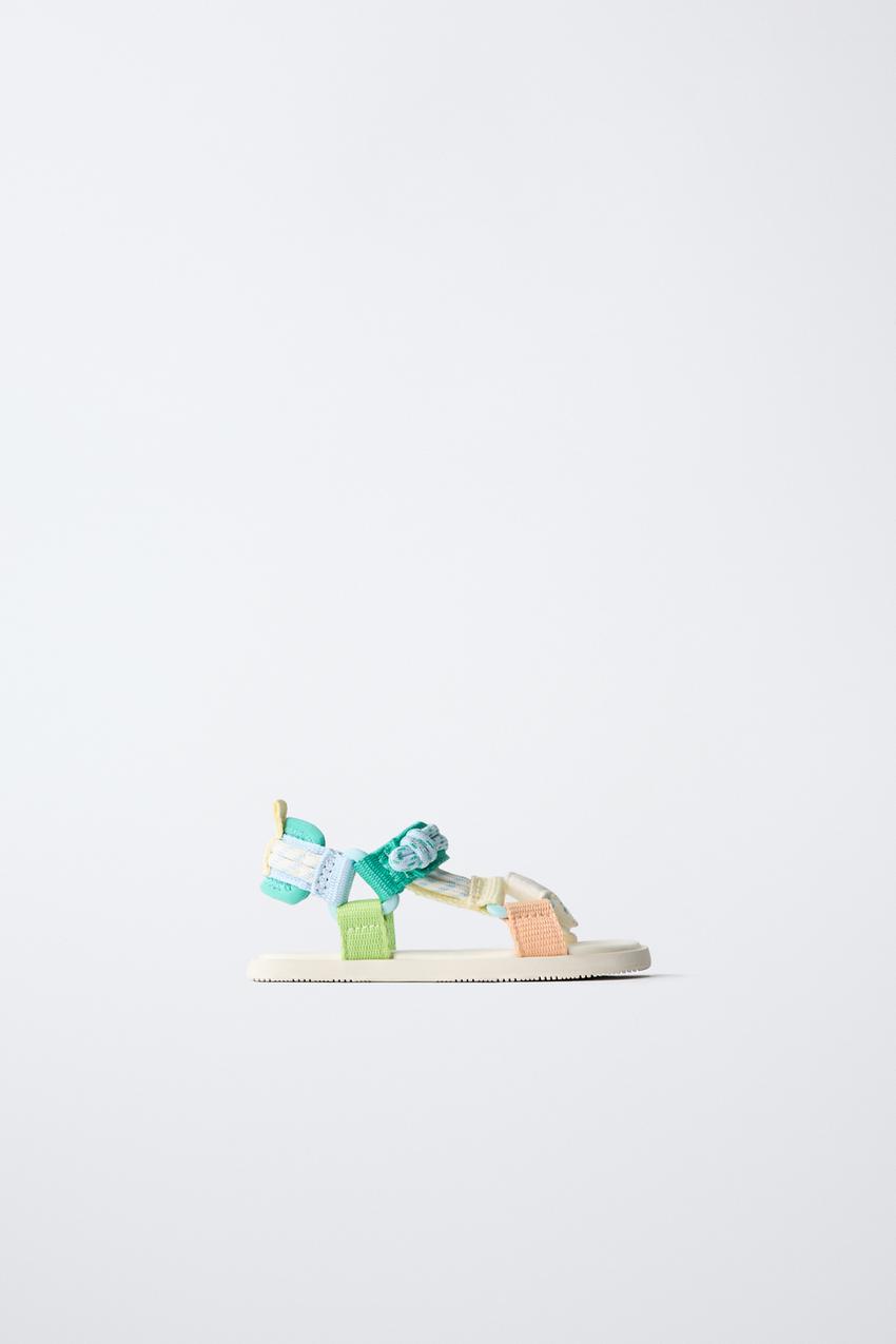 ZARA MULTICOLOR BAREFOOT TECHNICAL SANDALS — photo 1