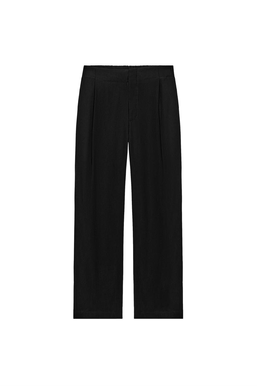 ZARA PLEATED FLOWY PANTS — photo 3