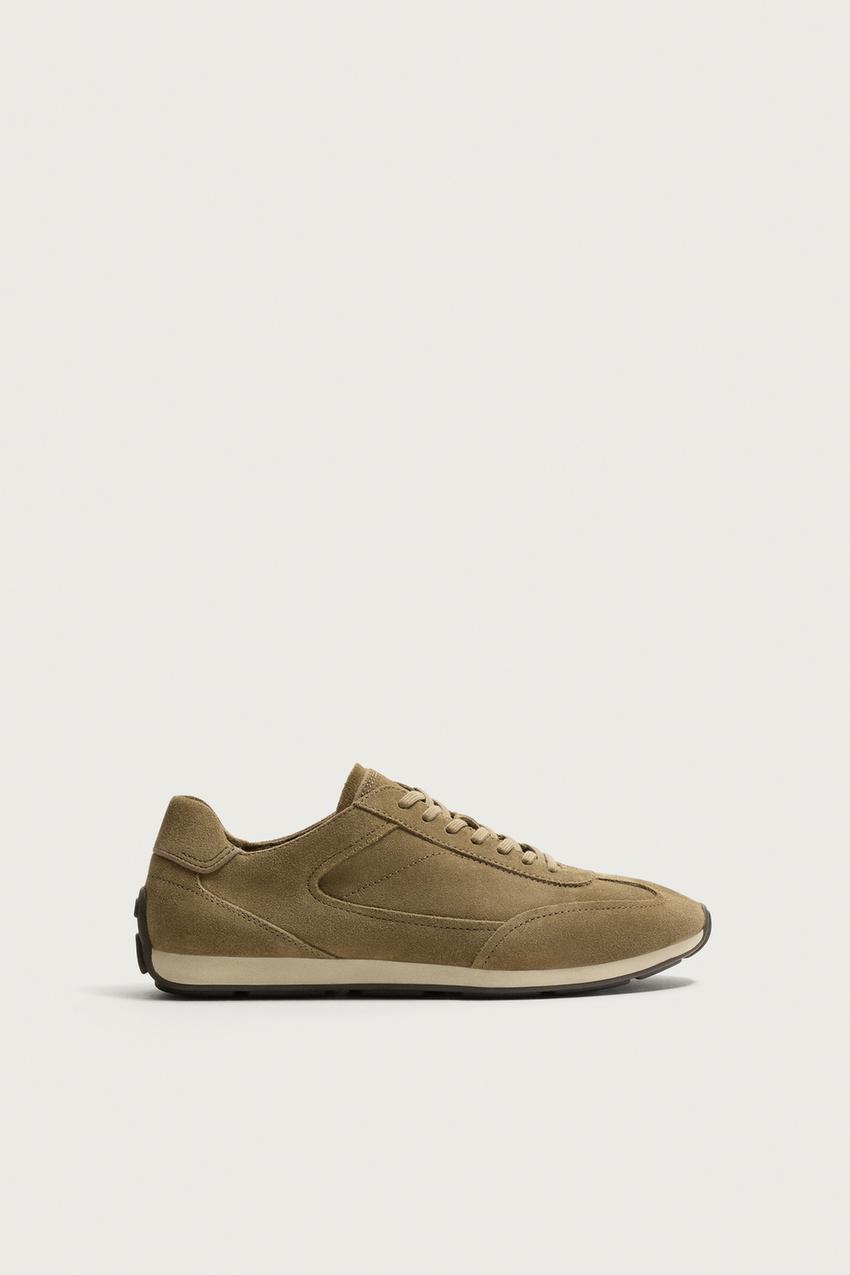 ZARA CASUAL LEATHER SNEAKERS — photo 1