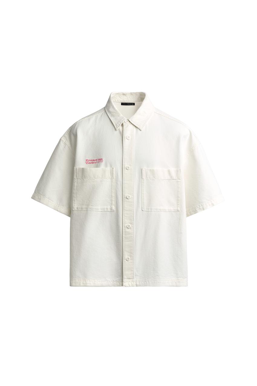 ZARA CONTRASTING RELAXED FIT SHIRT — photo 3