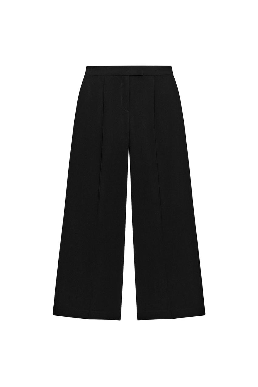 ZARA WIDE-LEG PLEATED PANTS — photo 3