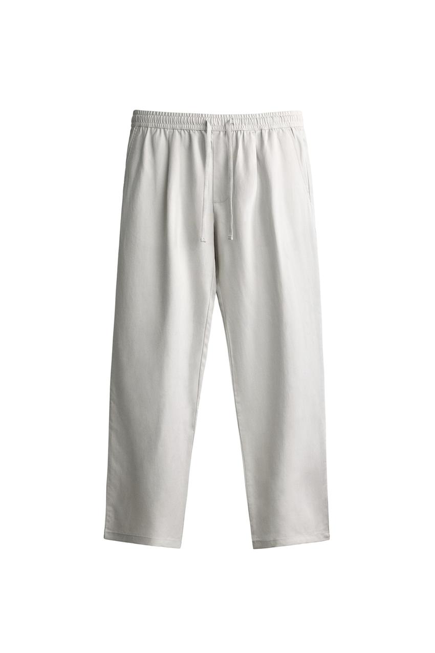 ZARA 100% LYOCELL RELAXED FIT PANTS — photo 3