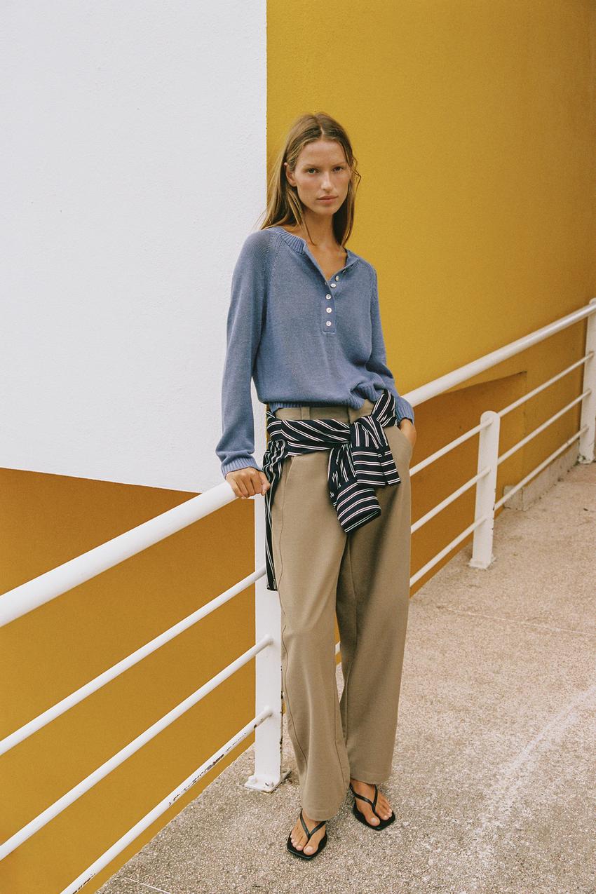 ZARA KNIT BUTTON-UP JUMPER — photo 2