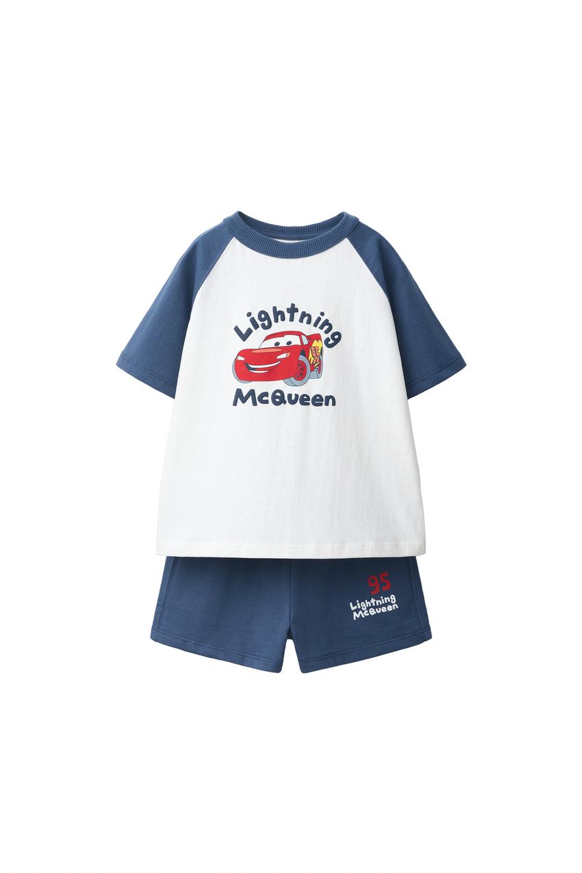 ZARA CARS LIGHTNING MCQUEEN © DISNEY/PIXAR T-SHIRT AND SHORTS SET — photo 3