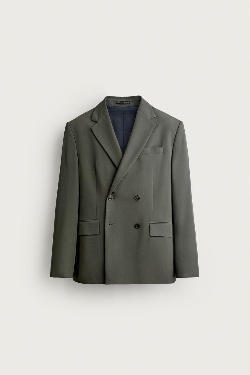 ZARA COMFORT DOUBLE BREASTED SUIT BLAZER — photo 1