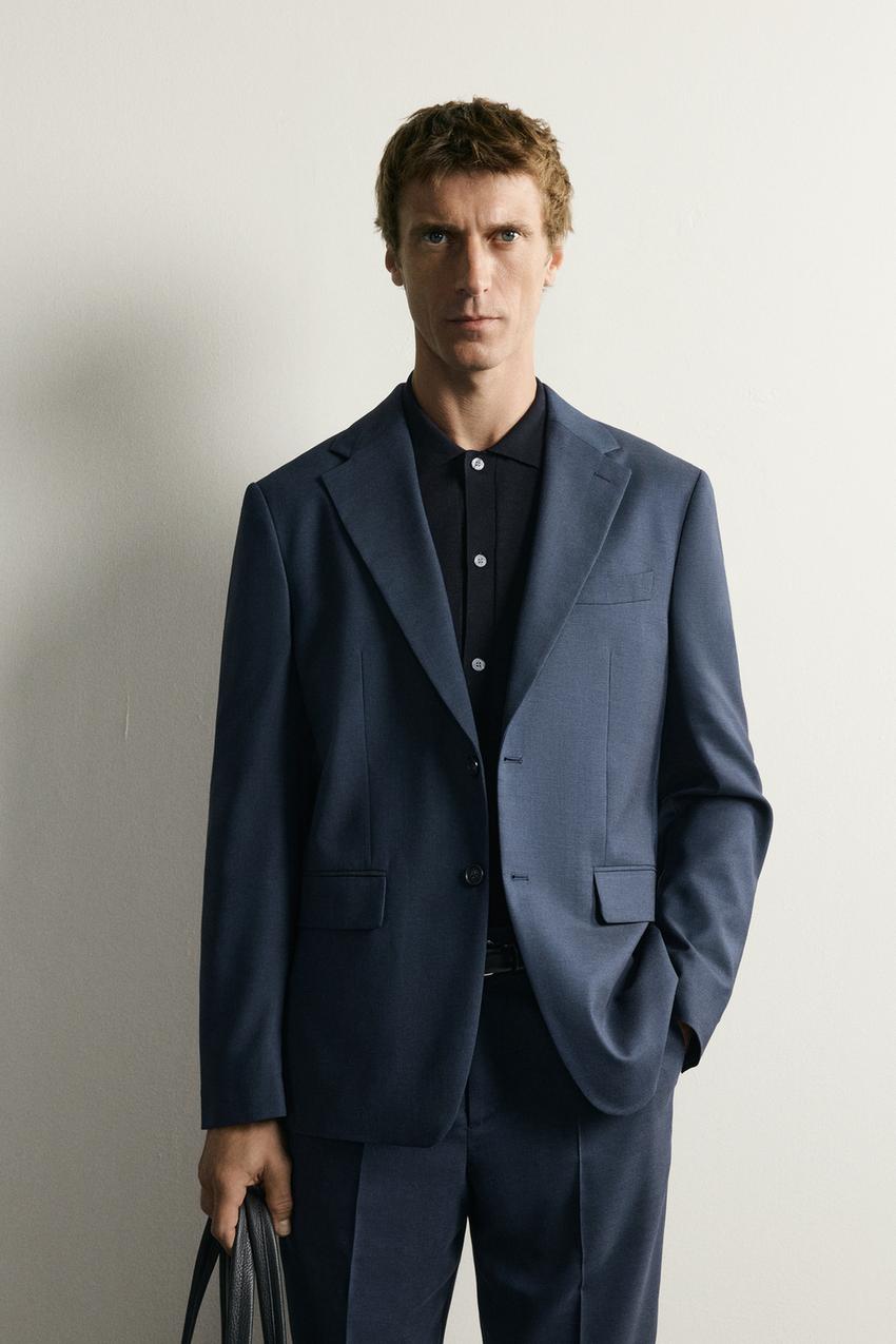 ZARA REGULAR FIT PLAID SUIT JACKET — photo 2