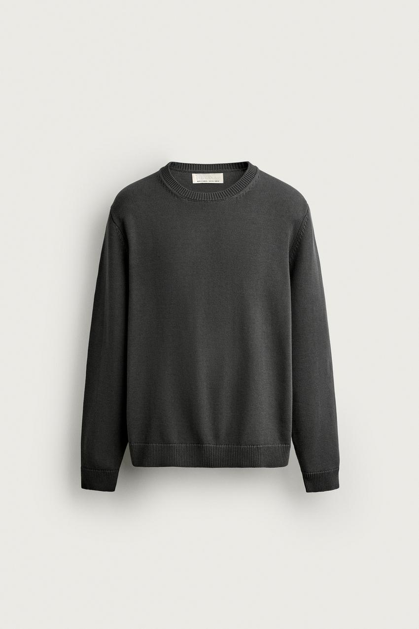 ZARA COTTON REGULAR FIT JUMPER — photo 1