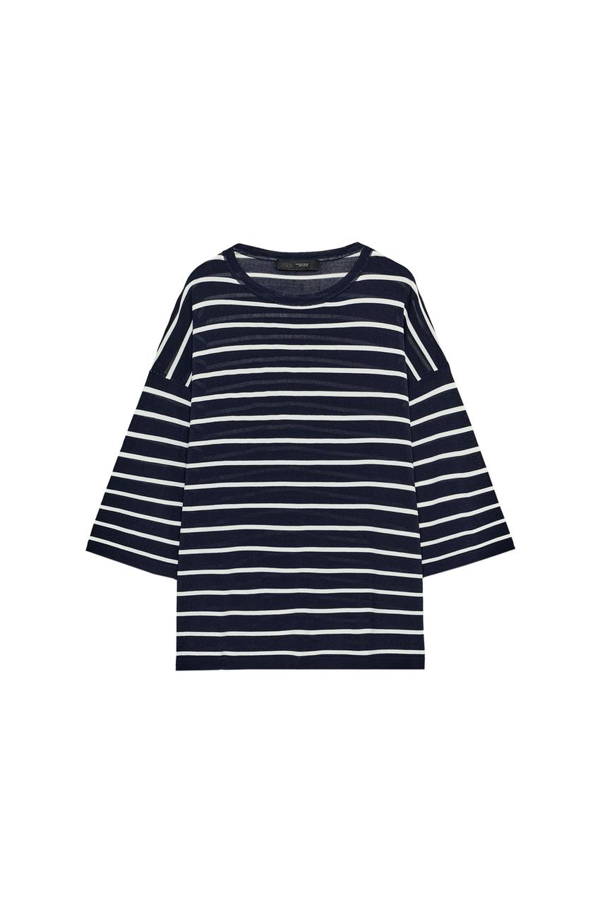 ZARA THREE-QUARTER SLEEVE KNIT TOP — photo 3