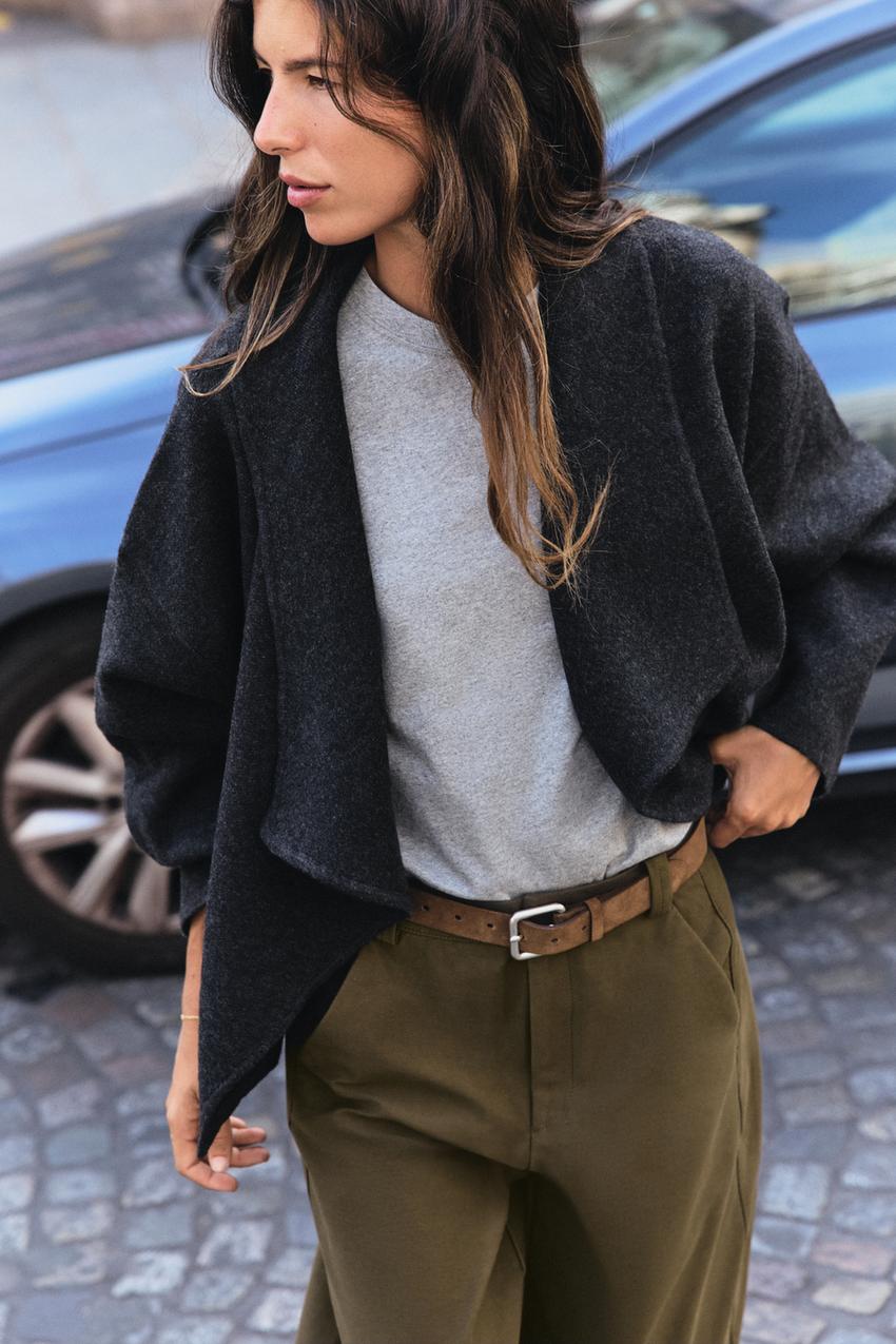 ZARA OPEN-FRONT KNIT JACKET — photo 2