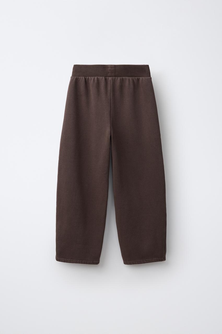 ZARA WASHED-EFFECT WIDE-LEG PANTS — photo 2