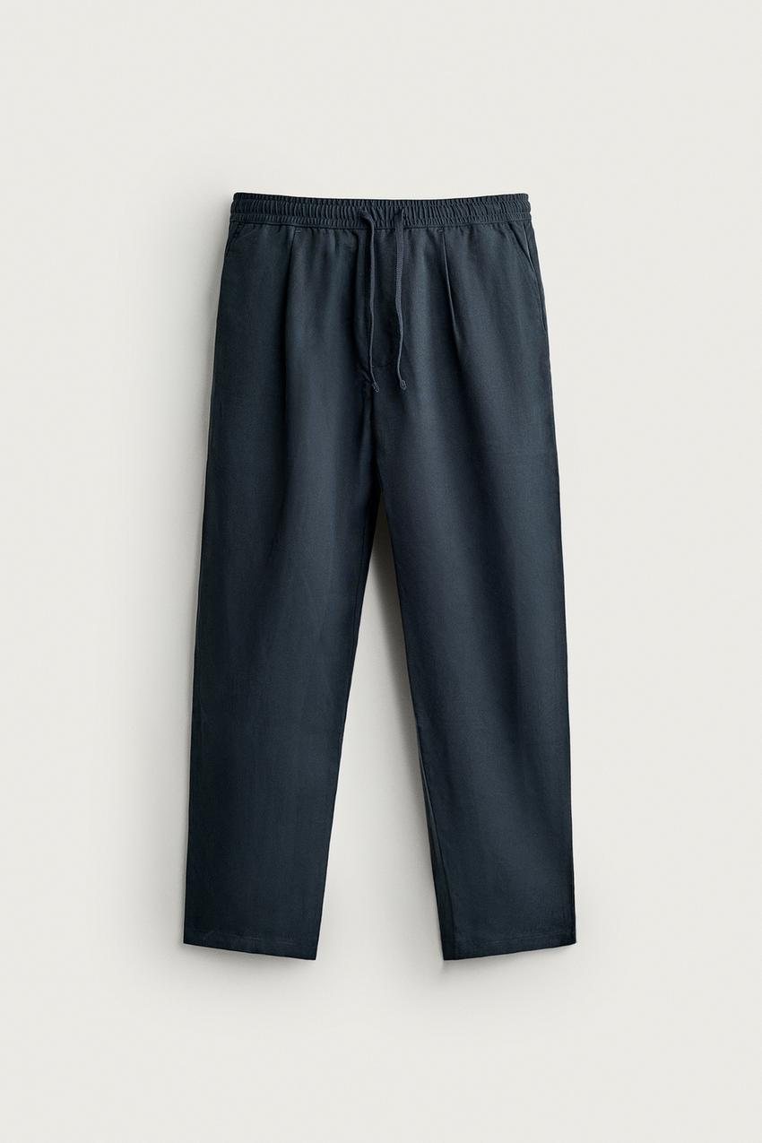 ZARA 100% LYOCELL RELAXED FIT PANTS — photo 1