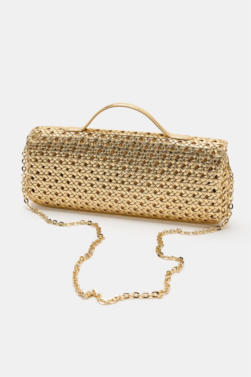 ZARA WOVEN ENVELOPE BAG — photo 1