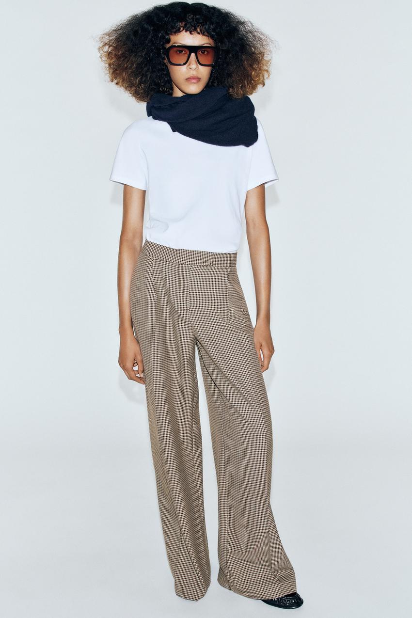 ZARA WIDE-LEG DARTED PANTS — photo 2