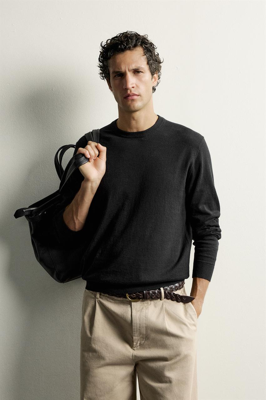 ZARA COTTON-CASHMERE REGULAR FIT SWEATER — photo 2