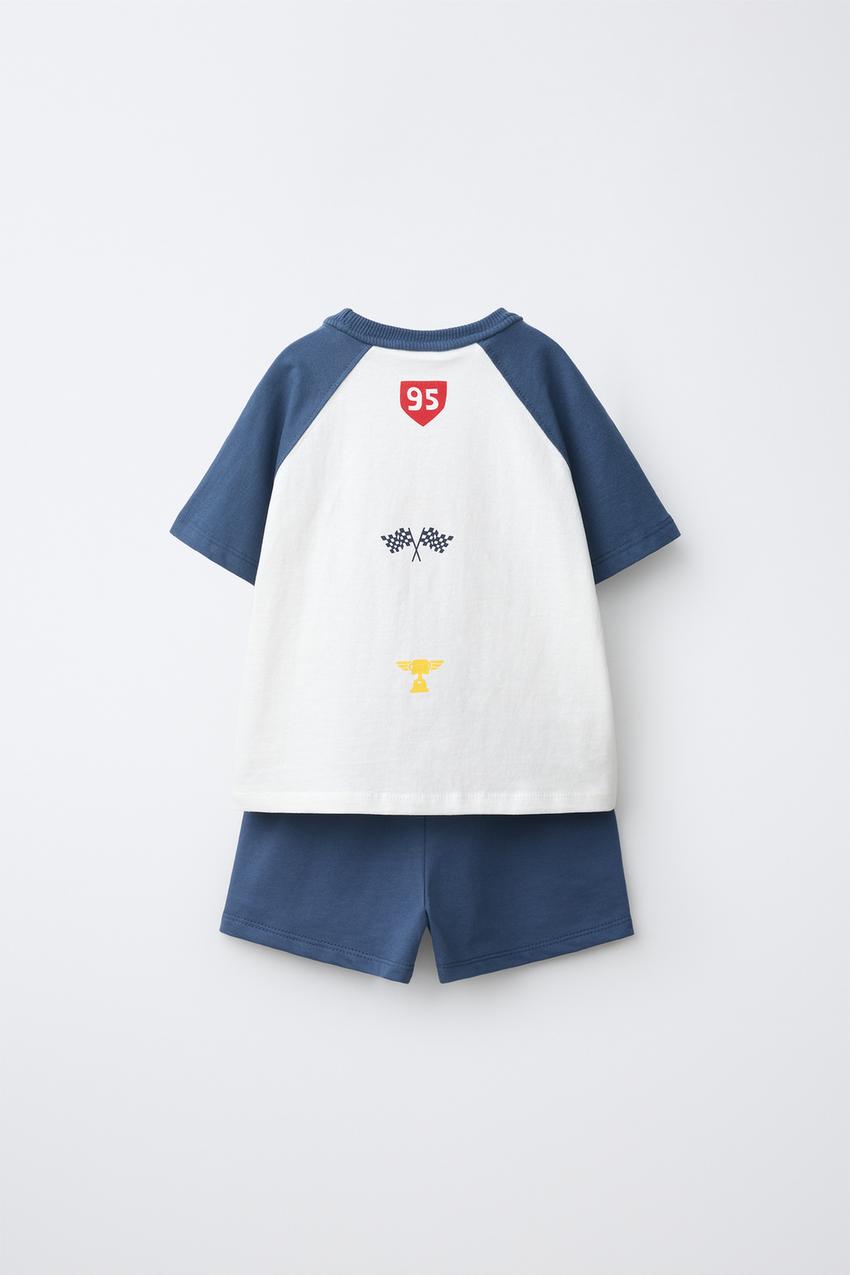 ZARA CARS LIGHTNING MCQUEEN © DISNEY/PIXAR T-SHIRT AND SHORTS SET — photo 2