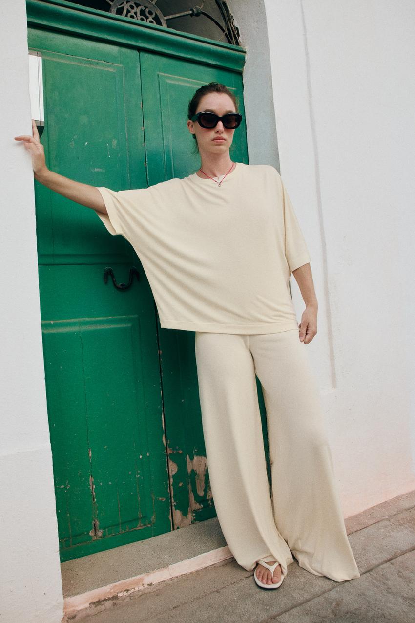 ZARA FLOWY OVERSIZED T-SHIRT — photo 2