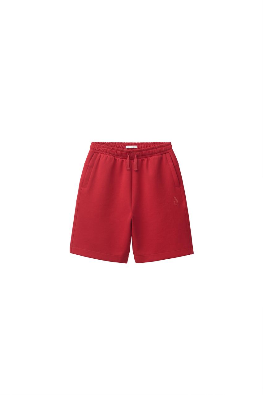 ZARA INTERLOCK ATHLETIC SHORTS — photo 3