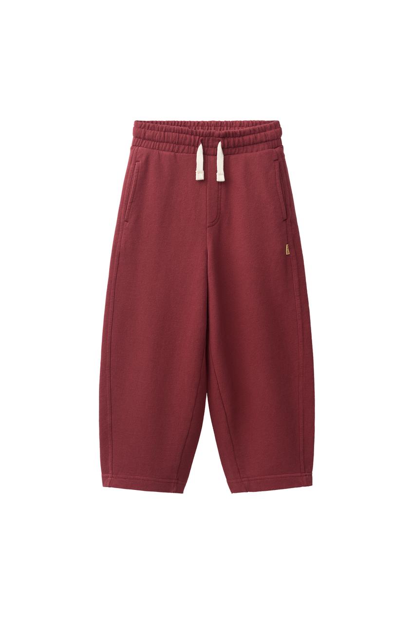 ZARA BARREL JOGGING PLUSH PANTS — photo 3
