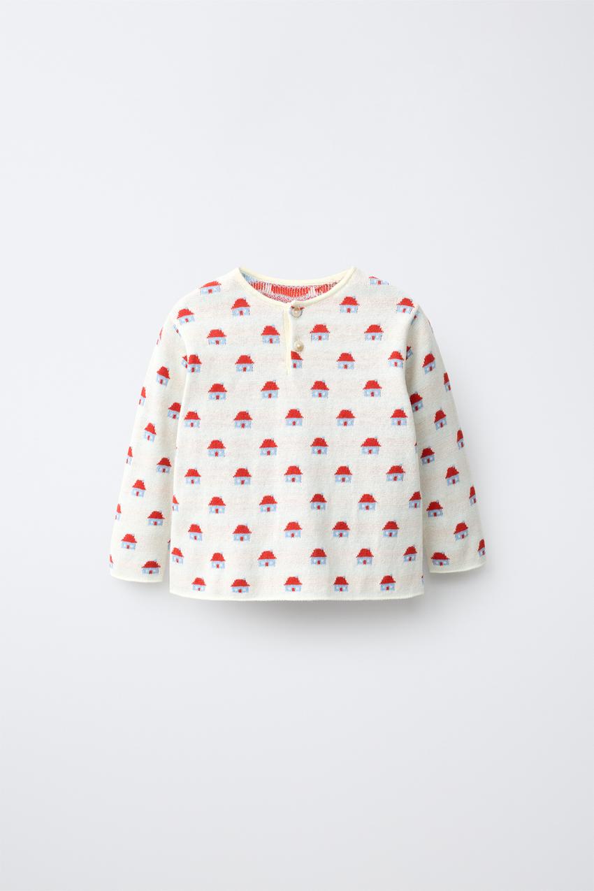 ZARA HOUSE JACQUARD KNIT SWEATER — photo 2