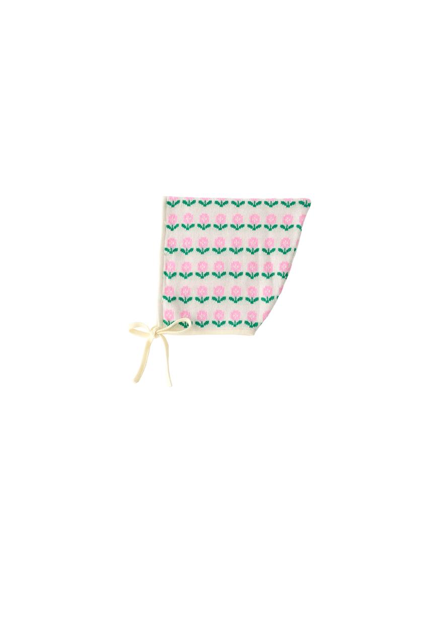 ZARA FLORAL JACQUARD KNIT BONNET — photo 4