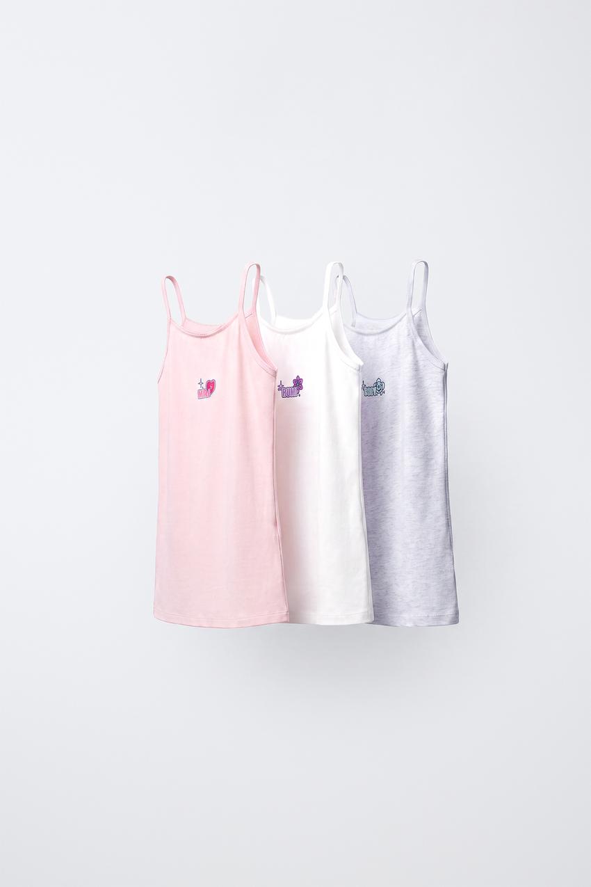 ZARA AGES 6-14 / POINTELLE T-SHIRT AND BRIEFS PACK — photo 1