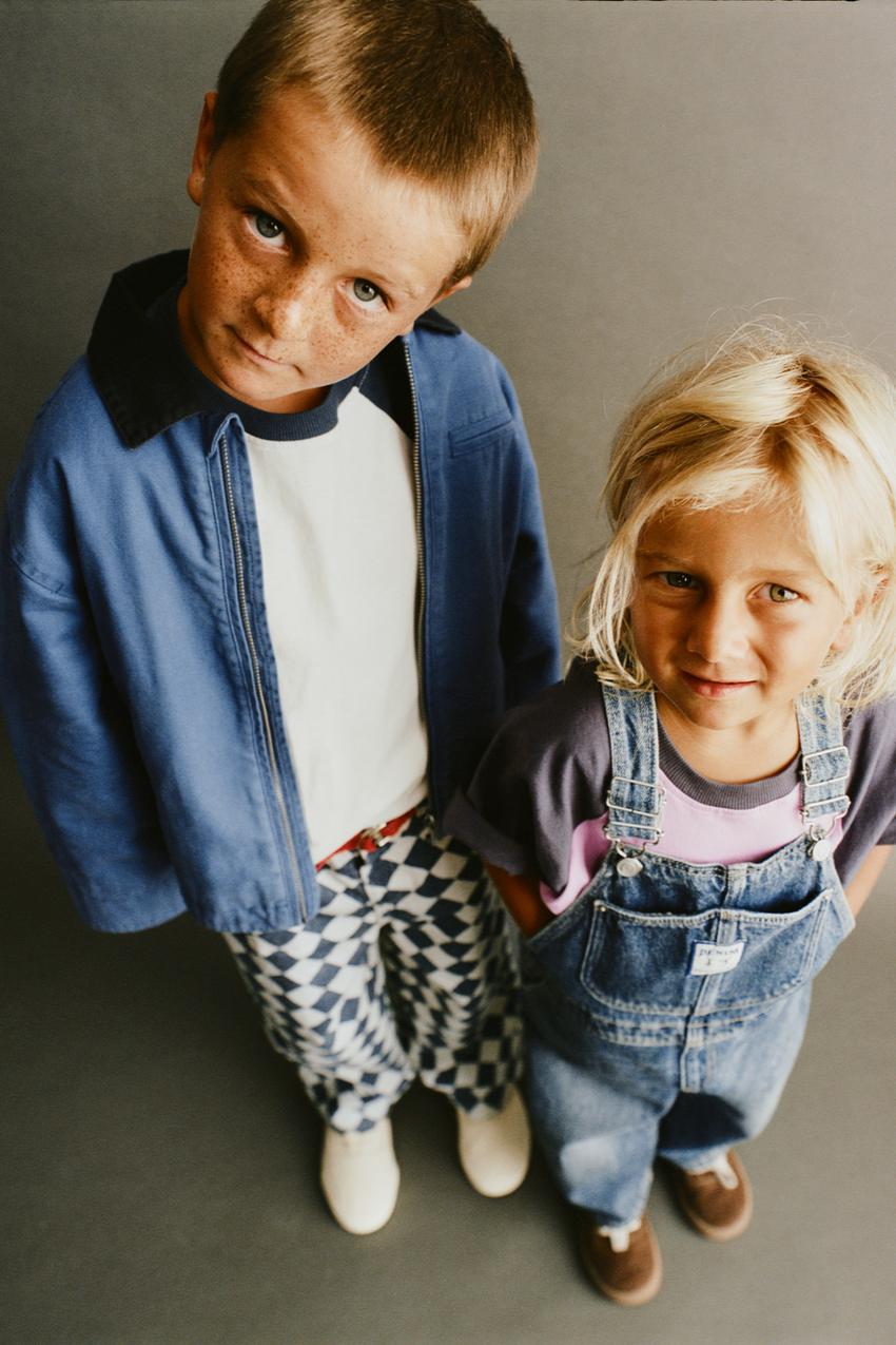 ZARA LONG DENIM OVERALLS — photo 2