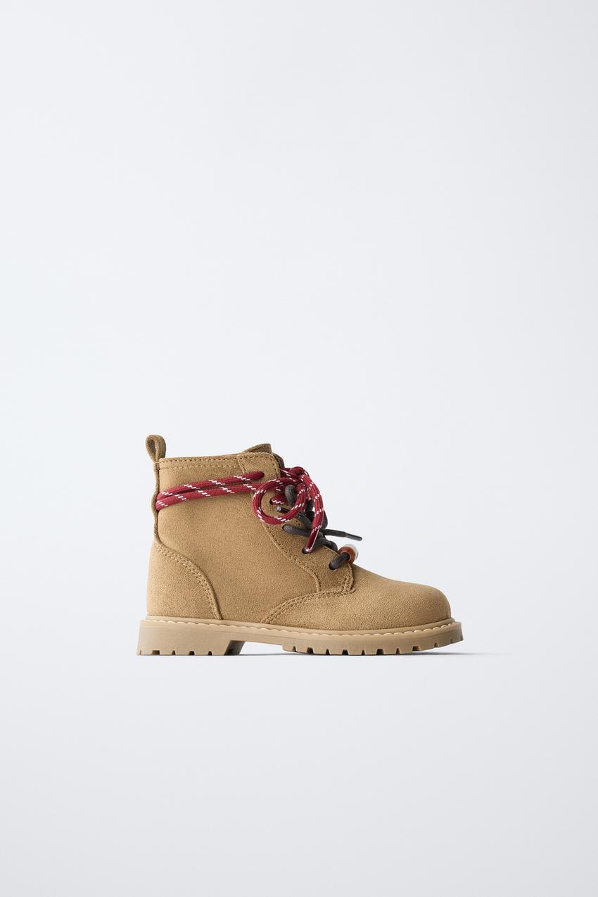 ZARA LACE-UP DETAIL BOOTS — photo 2