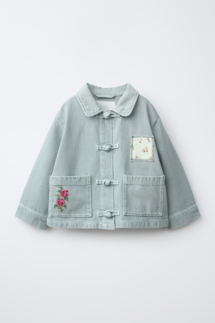 ZARA PATCHWORK TWILL JACKET — photo 1