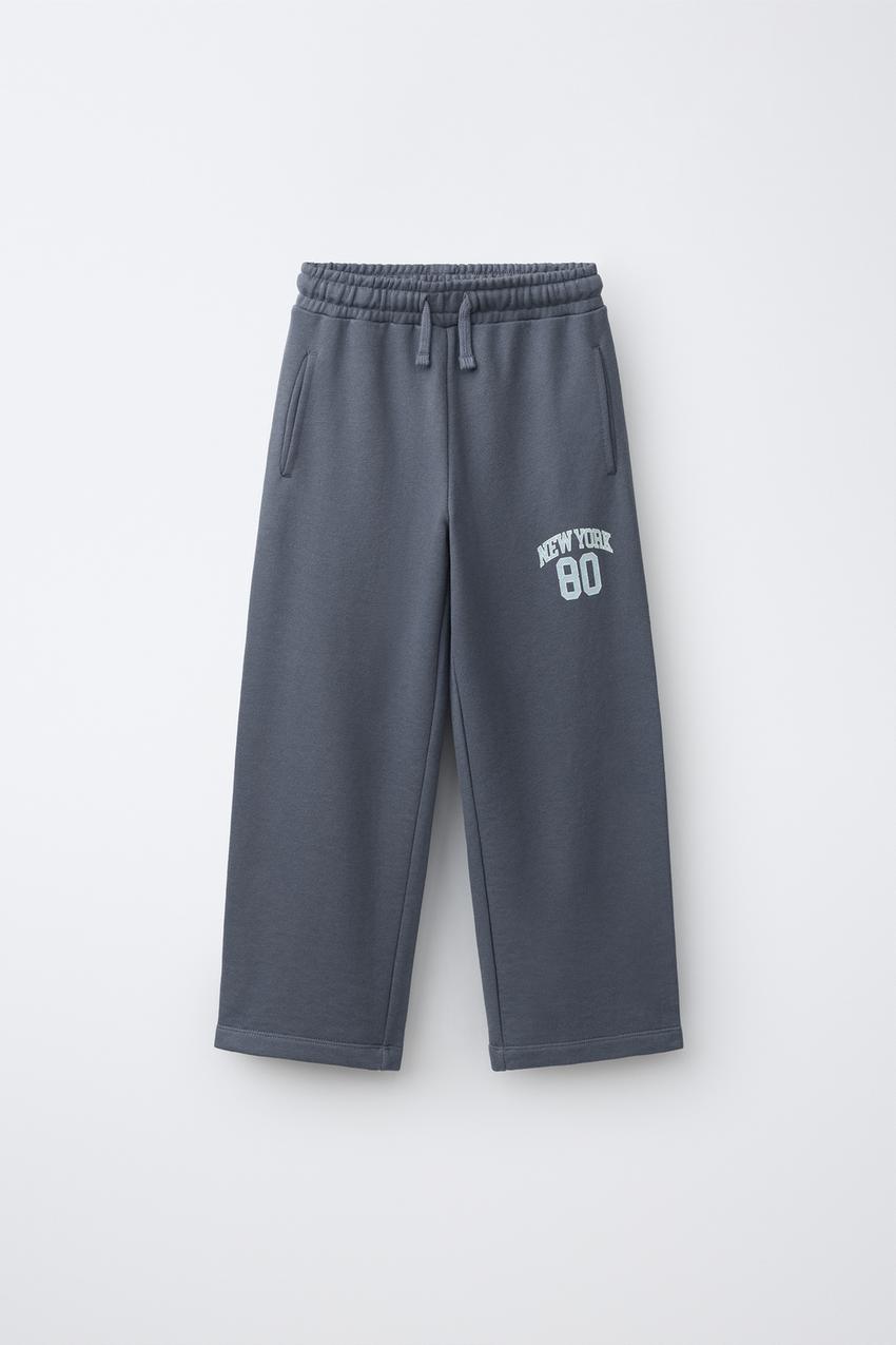 ZARA VARSITY STRAIGHT JOGGING PANTS — photo 2