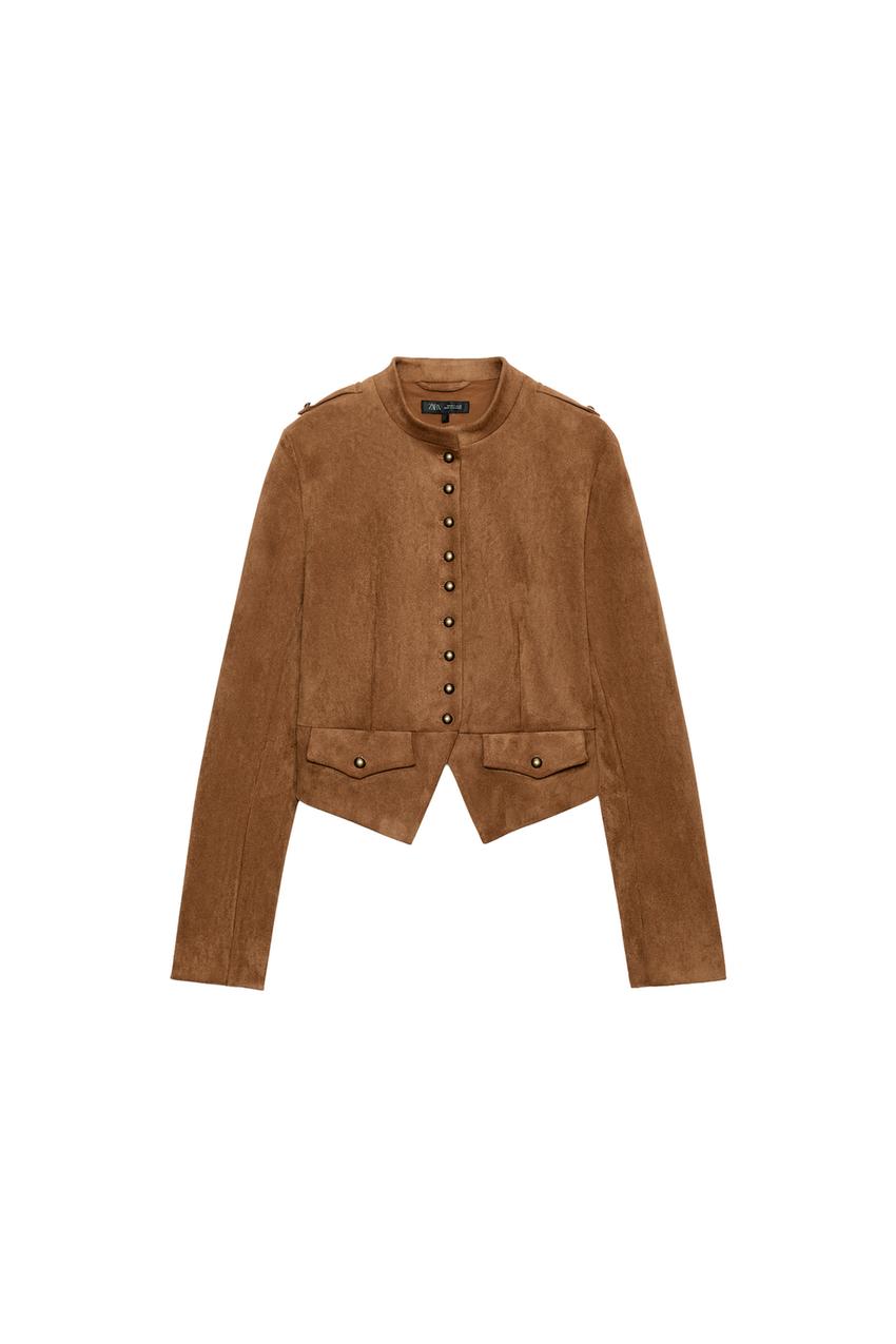 ZARA SHORT BUTTON-UP JACKET — photo 3