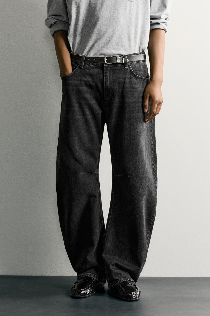 ZARA STRAIGHT BARREL FIT JEANS — photo 2