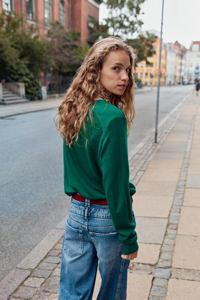 ZARA WOOL V-NECK JUMPER — photo 2