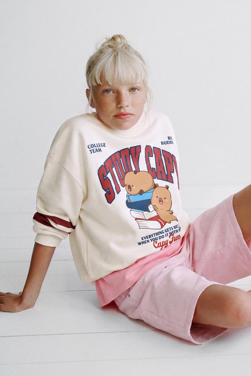 ZARA CAPIBARA CAPYFUN © VARSITY SWEATSHIRT — photo 1
