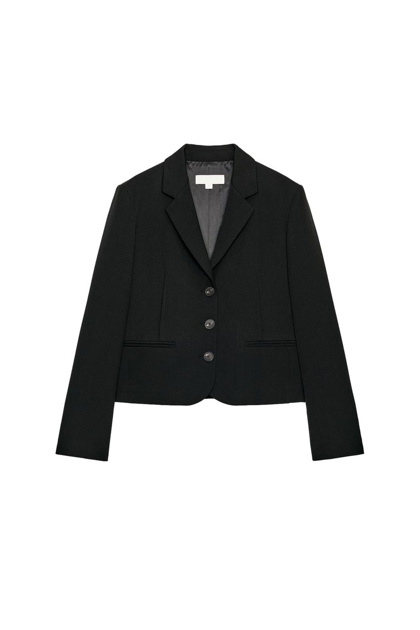 ZARA CROPPED SEAMED BLAZER — photo 3