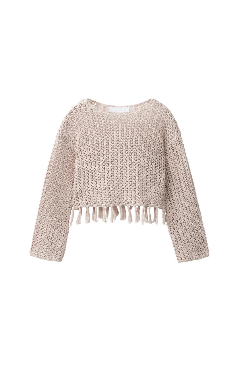 ZARA FRINGED KNIT JUMPER — photo 3