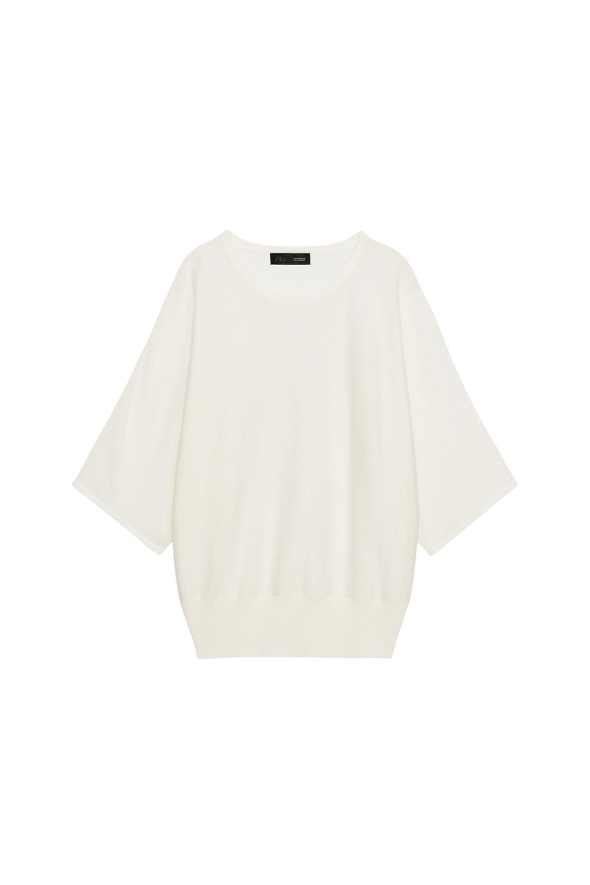 ZARA THREE-QUARTER SLEEVE KNIT JUMPER — photo 3