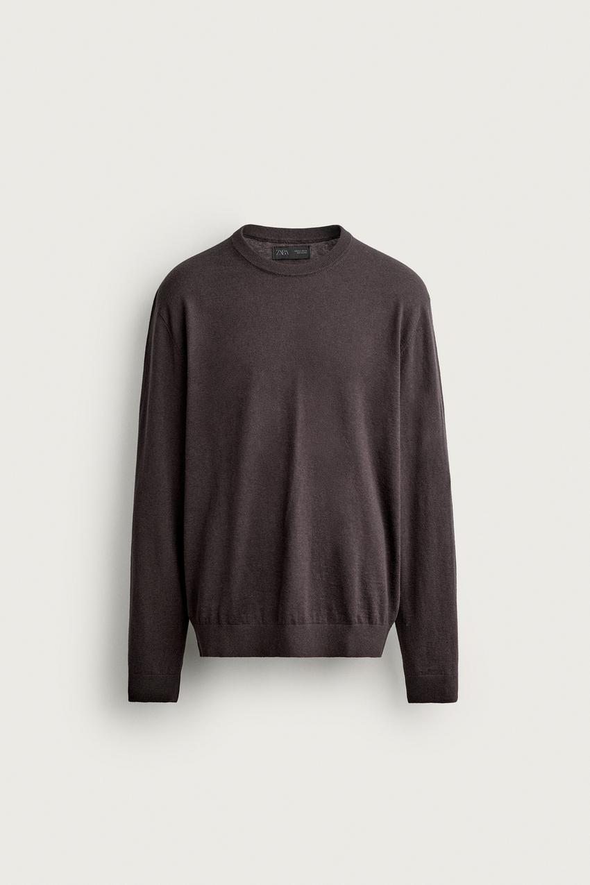 ZARA COTTON-CASHMERE REGULAR FIT SWEATER — photo 1