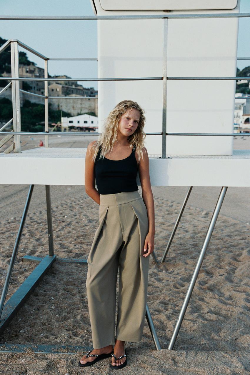 ZARA PLEATED BALLOON PANTS — photo 2