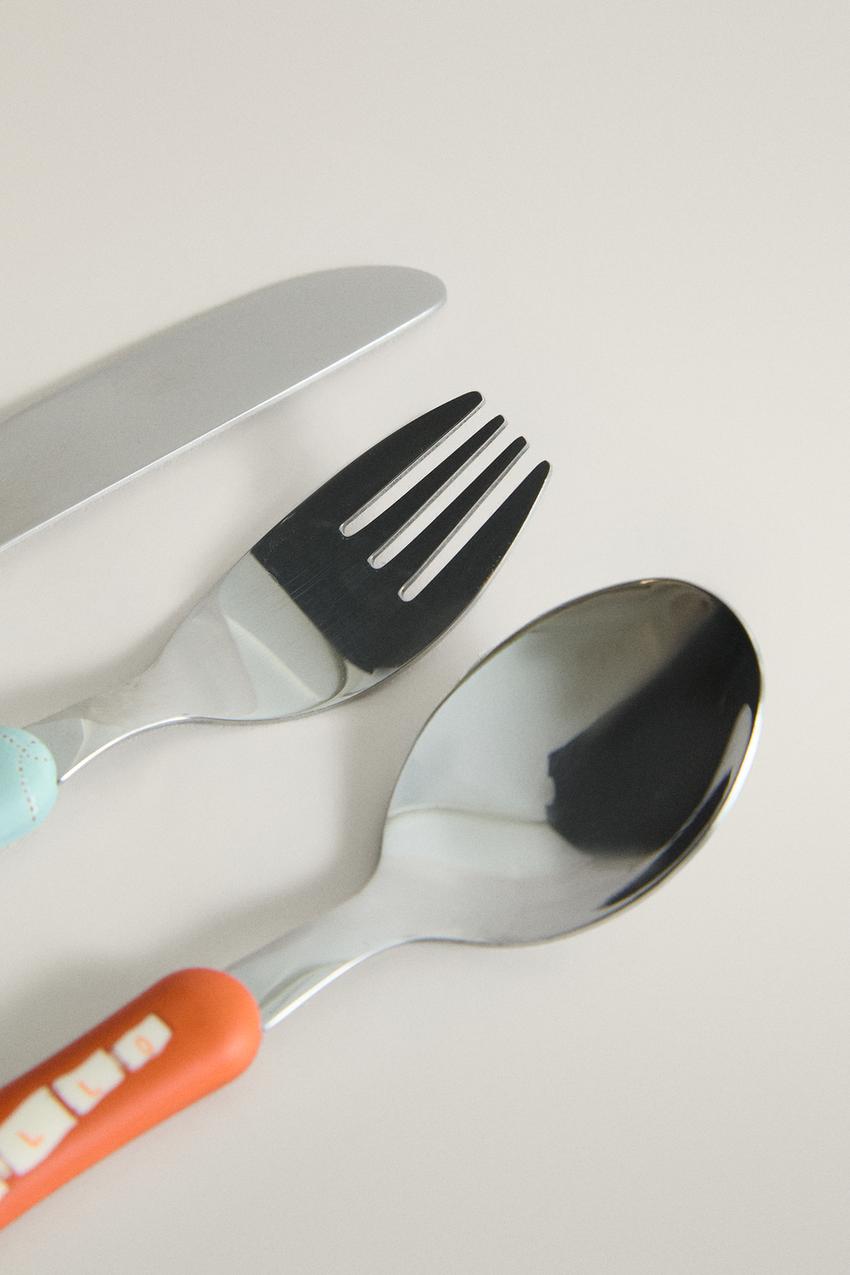 ZARA KIDS' DINOSAUR FLATWARE SET — photo 2