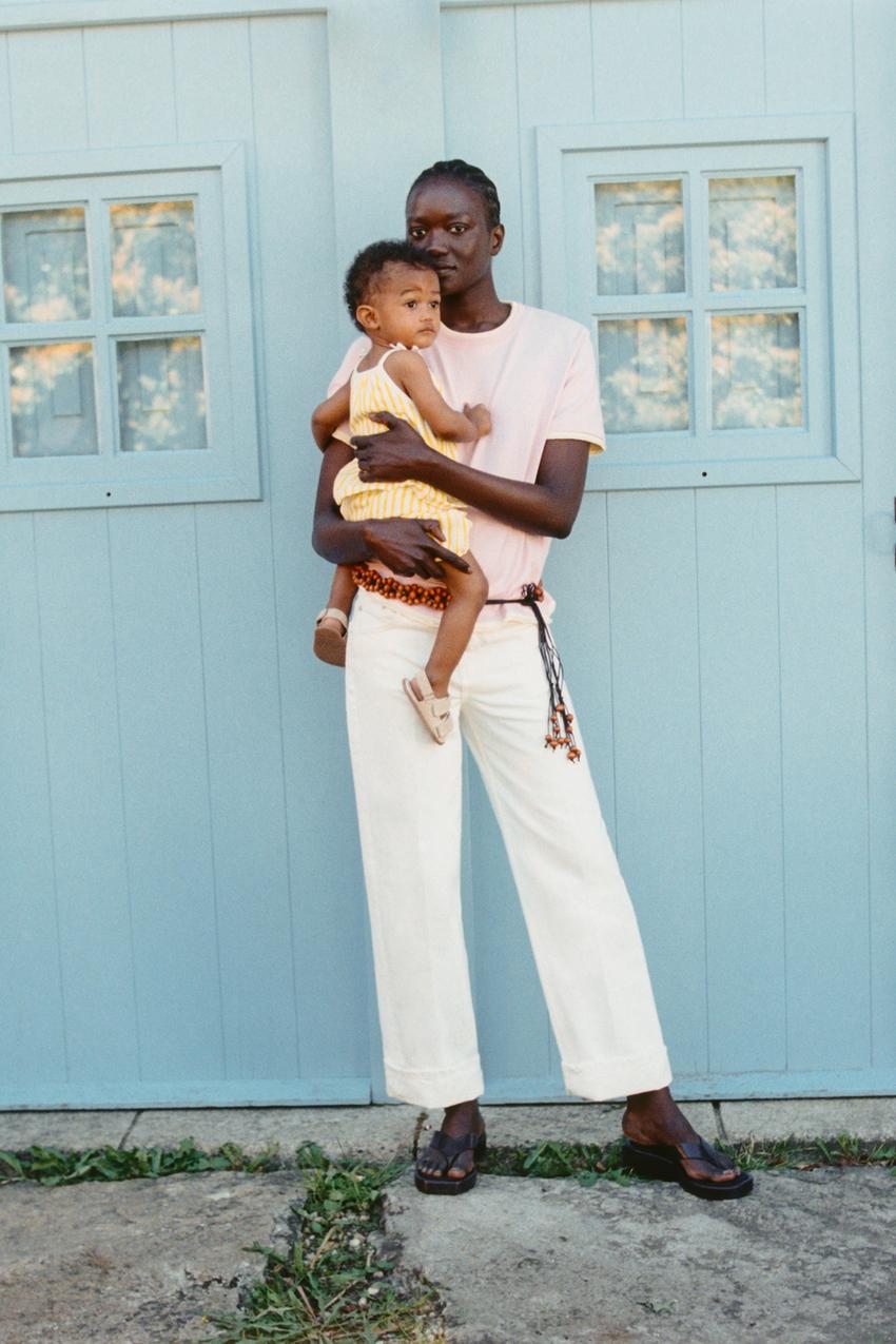 ZARA STRIPED T-SHIRT AND BLOOMER SET — photo 2