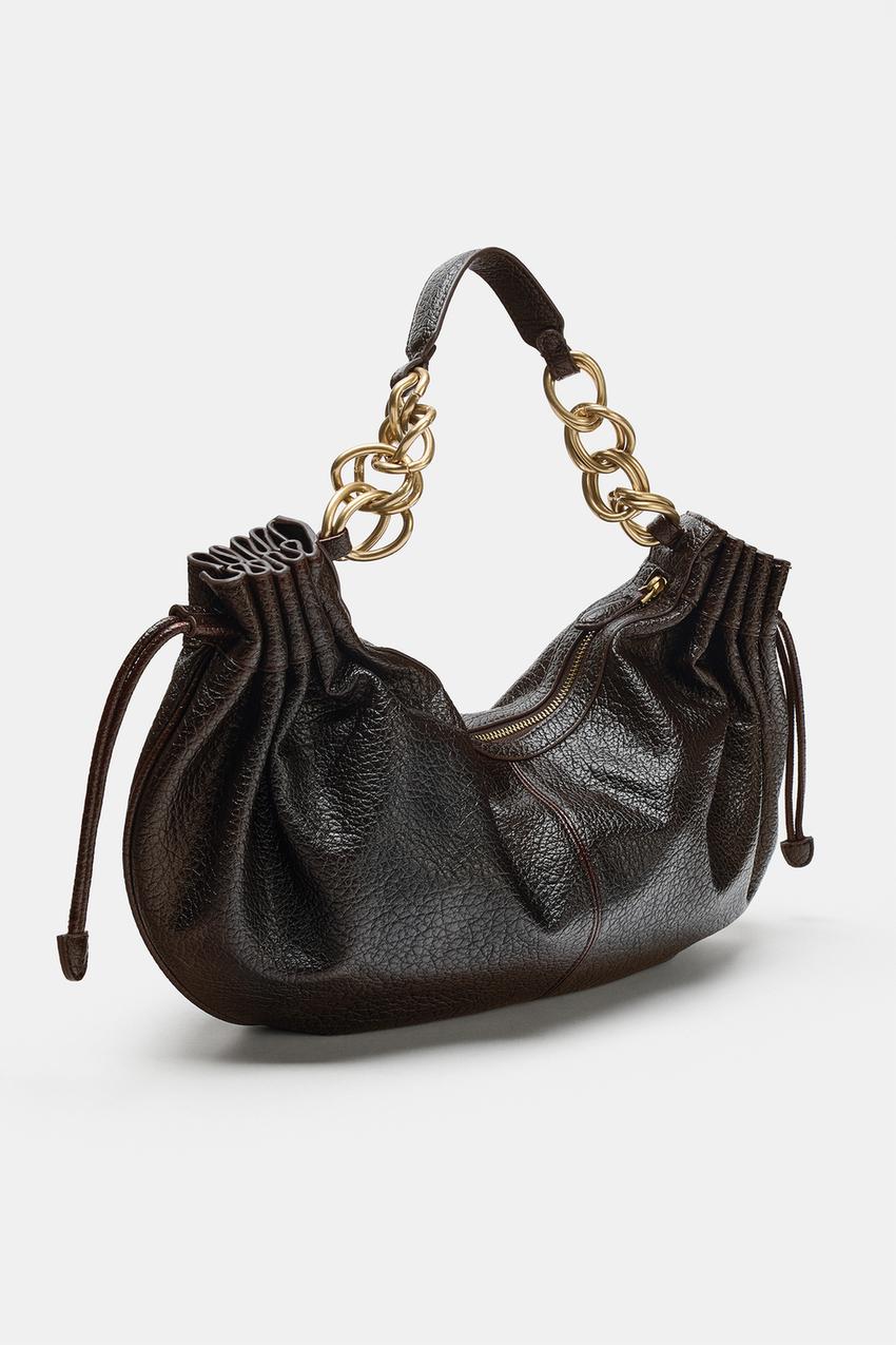 ZARA GATHERED SHOULDER BAG — photo 1
