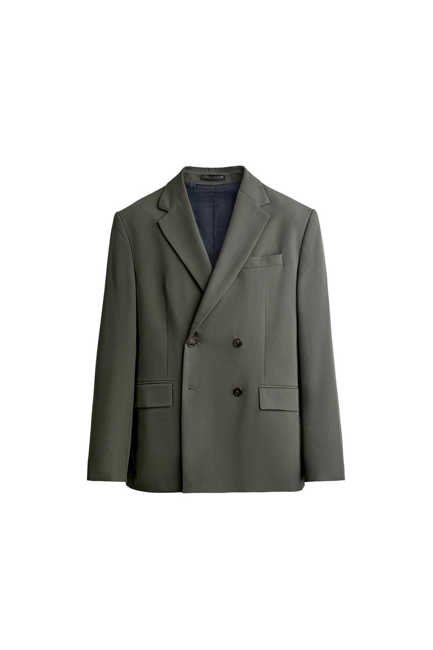 ZARA COMFORT DOUBLE BREASTED SUIT BLAZER — photo 3