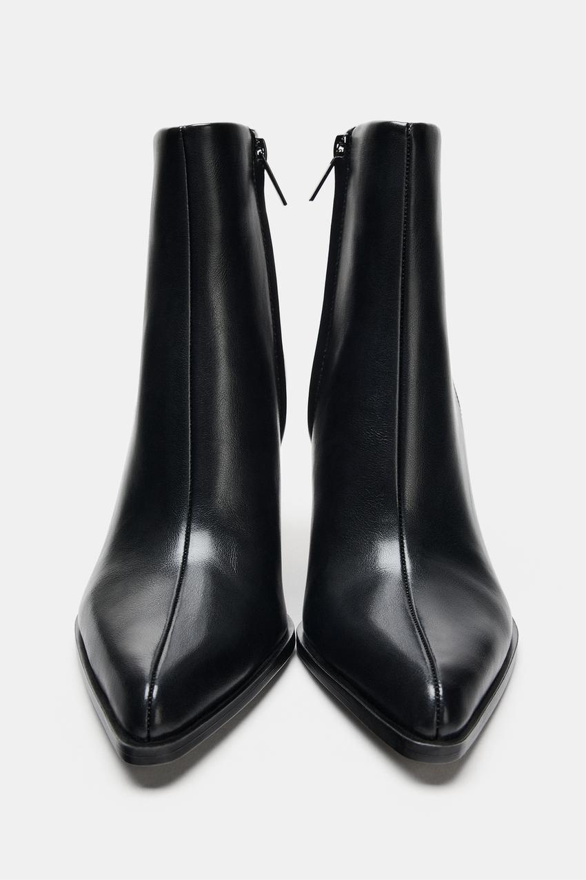 ZARA COWBOY HEELED ANKLE BOOTS — photo 1